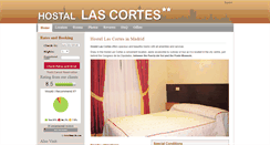 Desktop Screenshot of hostallascortes.com